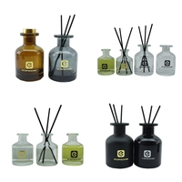 50ml 100ml 150ml 200ml Noir Parfum Diffuseur Bouteille Reed Diffuseur Bouteille Vide Bouteilles En Verre Diffuseur Utilisation pour Salle De Bains