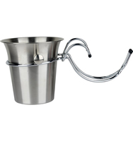 Seau à glace en acier inoxydable de conception classique, personnalisé, directement de l'usine, pour hôtel, KTV, bar, restaurant