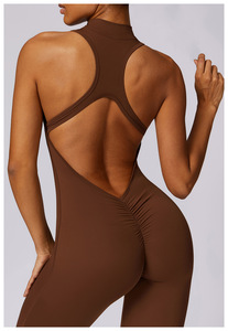 Wholesale Women Fitness Sports Sexy Backless <strong>Jumpsuit</strong> Breathable Outdoor Scrunch Butt <strong>Jumpsuit</strong> Gym <strong>Workout</strong> Yoga <strong>Jumpsuits</strong> - Product Image 3