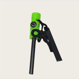 Survival <span class=keywords><strong>Spark</strong></span> Magnesio Supervivencia Multifunción Brújula Silbato Arrancador de fuego - Product Image 5