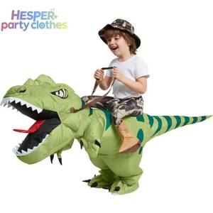 Disfraz Inflable de Dinosaurio T-Rex Verde para Adultos y Niños, para Halloween, Carnaval y Fiestas - Product Image 5