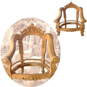 Muebles tallados de madera de teca para sala de estar, muebles de salón, productos sin terminar, KD, sin pintura, conjunto de marco de muebles, 7 - Product Image 1