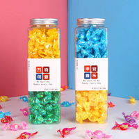 Bonbons durs miniatures en forme de grue en papier, saveur de fruits personnalisée par les fabricants, bonbons en bouteille de lait de grande taille pour cadeaux