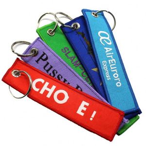 Etiqueta de Llavero Personalizada con Bordado 3D de Anime, Logotipo Tejido, para Llaveros y Mosquetones Promocionales - Product Image 2