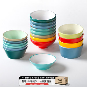 Xiangyuan melamine tableware small bowls for buffets, hot <b>pot</b> restaurants, <b>dipping</b> sauce bowls, seasoning bowls, small soup - Product Image 3