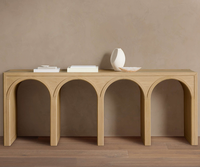 Meubles de salon au design moderne, tailles personnalisables, table d'entrée, table console en bois de luxe