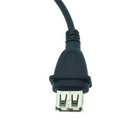 OEM ángulo recto 90 grados USB2.0 equipo eléctrico Cable AM tipo A USB 2,0G/F enchufe extensión ordenador Cable para Multimedia