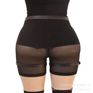Venta directa de fábrica de lencería de cuero estilo europeo y americano, productos íntimos para parejas, artículos de cuero para piernas a la moda. - Product Image 1