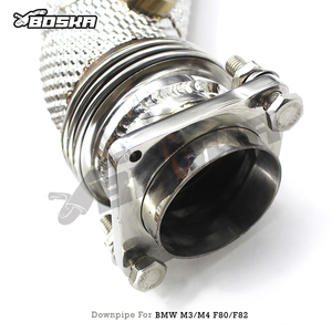 ท่อลงสแตนเลส OEM สำหรับ M3/M4 F80/F82 3.0T ปี 2014-2019 รถสตรีท ระบบไอเสีย Boska แบบไหลอิสระ ท่อตรง - Product Image 4
