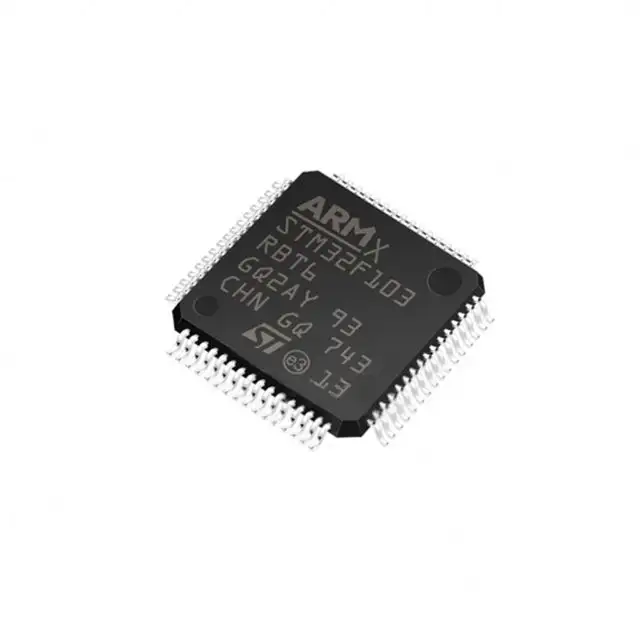 Purechip-componente electrónico de circuito integrado, componente para arduino STM32F103RBT6 lqfp64, STM32F103RBT6