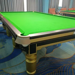 Luxury International Standard 12 Ft Snooker Table Solid Wood Slate Snooker Table For Sale