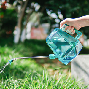 Regadera Transparente con Boquilla Larga para Jardinería, Herramienta de Riego de Plástico Resistente - Product Image 1