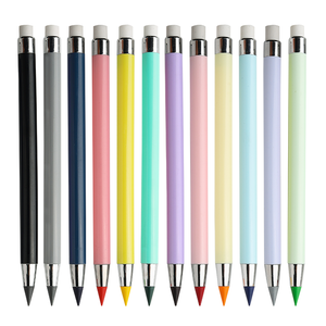 Ensemble de 12 pièces de crayons à <span class=keywords><strong>dessin</strong></span> pour enfants Everlasting HB plomb de couleur sans encre Aucun affûtage nécessaire Pas de casse <span class=keywords><strong>facile</strong></span> Comprend une gomme - Product Image 5