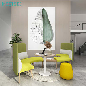 आधुनिक साउंडप्रूफ कार्यालय बैठक बूथ सोफा उच्च विभाजन गृह कार्यालय और होटल उपयोग कार्यकारी डिजाइन उच्च घनत्व फोम के साथ सेट - Product Image 1