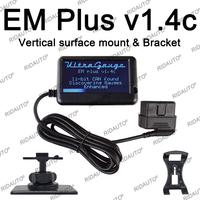 UltraGauge OBD2 Lire les codes de panne en attente Numérisation Calculatrice de kilométrage Transmission Température Scanner Lecteur EM Plus V1.4c