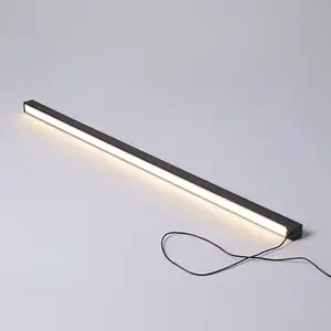 Smart WIFI Tuya Bar Shaped Floor Lamp Linear Corner Floor Light Nordic Movable LED Standing Light