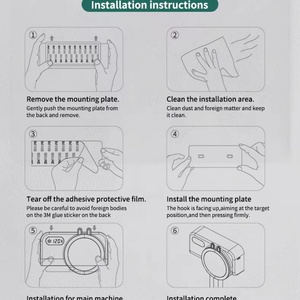 UVC Toothbrush <b>Holders</b> Rechargeable Wall Mounted Drying Toothbrush Toothpaste Squeezer Dispenser - Product Image 5