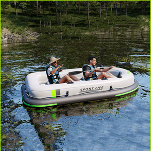 Bateau pneumatique de haute qualité en PVC Oxford pour adultes et enfants, capacité de 2 personnes, pour les lacs, les rivières, la mer et la piscine - Product Image 5