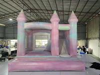Château gonflable arc-en-ciel gonflable avec toboggan Château gonflable arc-en-ciel en PVC