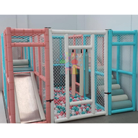 Structure de jeu souple Funhouse familiale commerciale pour l'école ou les zones résidentielles avec centre de jeu mobile pour tout-petits