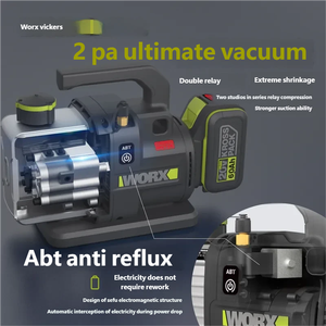 Pompe à vide au lithium-ion WU091, pompe à vide pour climatiseur et réfrigérateur de 2 litres, manomètre au fluor, petite pompe à vide sans fil - Product Image 4