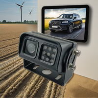Caméra de camion à double objectif AHD 1080P | Vision nocturne étanche IP69K pour l'élimination des angles morts des véhicules lourds, bus, camping-cars et flottes