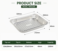 Robuste 120oz Aluminium-Dampftablett-Pfanne (halbe Größe) – Einweg-Catering-Behälter zum Braten, Backen und für Partys