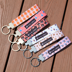 Оптовая продажа, рекламный шнурок с коротким ручным ремешком с подогревом и кольцом для ключей - Product Image 5