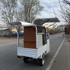 Alta qualità commerciale merceologia carrello in acciaio inox cibo stallo Mobile rimorchio per la vendita - Product Image 4