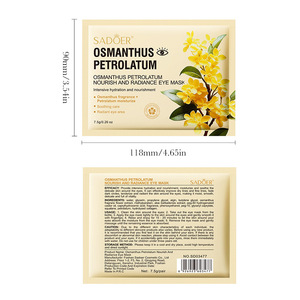 Masque pour les yeux en fines feuilles nourrissant et éclaircissant à la <span class=keywords><strong>vaseline</strong></span> et au parfum d'Osmanthus 7,5g/paire Tous types de peau Logo personnalisé - Product Image 1