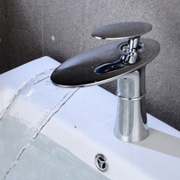 En gros moderne Salle De Bain En Laiton Mélangeur D'eau Robinet Blanc Cascade Robinet de Lavabo
