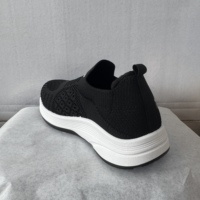 Baskets décontractées respirantes à plateforme en maille Flyknit, légères, souples, à semelle épaisse, absorbant les chocs et antidérapantes pour la marche