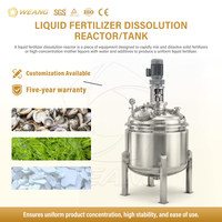 Fabricant professionnel de réservoirs chimiques en acier inoxydable personnalisés de 1000L à 5000L pour la dissolution et le mélange d'engrais liquides