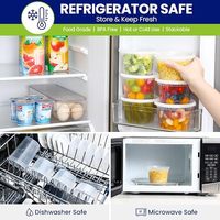 Ensemble de 1000 contenants alimentaires en plastique empilables de 16 oz avec couvercles, réutilisables, étanches, compatibles lave-vaisselle/micro-ondes