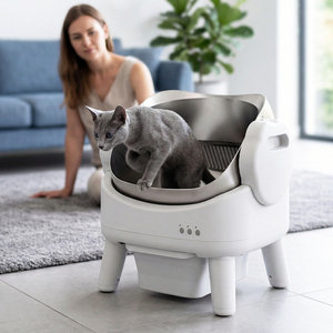 Litière automatique pour chat avec protection ultra-sûre, contrôle par application, grande capacité, <span class=keywords><strong>robot</strong></span> litière pour plusieurs chats de grande taille - Product Image 1