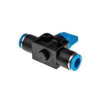 Nouvelle vanne à levier manuel originale HE-2-QS-8 153468 PLC avec connecteur rapide pour tuyau d'air de 8 mm