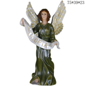 Béton Silicone Caoutchouc <span class=keywords><strong>Jardin</strong></span> Caractère Statue Prêtre Ange Sculpture Moules - Product Image 2