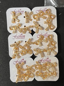 Gold Plated Butterfly Heart Stud <b>Earrings</b> Full Paved Zircon Inlaid <b>Earrings</b> Delicate Fashion Versatile Women Jewelry - Product Image 2