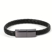Extérieur Portable Cuir Mini Type-C Micro USB Bracelet Chargeur Données Câble De Charge Cordon De Synchronisation pour iPhone 13 Samsung Câble