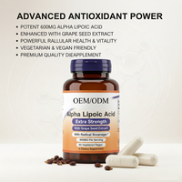 Capsules de soutien énergétique à l'acide alpha-lipoïque et aux fibres alimentaires pour adultes, 60 unités, 600 mg, OEM/ODM