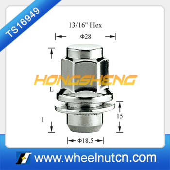 Магнитудой 8 баллов 13/16 "с шестигранной головкой 1,85" Длина M12x1.5 Колесные гайки для Toyota