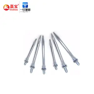 China Factory Galvanized Pipe Nail Pointed Bolt Wall Nai PVC drain pipe clamp lengthened fixed pipe iron screw nail