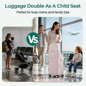 <span class=keywords><strong>Valise</strong></span> de <span class=keywords><strong>cabine</strong></span> pour enfants CE RoHS avec siège enfant, <span class=keywords><strong>roues</strong></span> à frein et ouverture latérale, <span class=keywords><strong>valise</strong></span> à roulettes pour tout-petits - Product Image 2