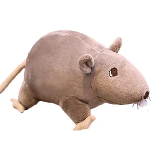 Wholesale Stuffed Animal Small Gray Rat Plush Toy Cute Hamster Toy for Babies Eco ASTM CPSIA CPC Standard Rat Fink Plush