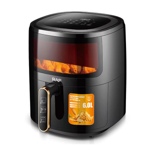 Nouvelle Friteuse à Air Carrée Classique en Plastique 2026, Four Multifonctionnel Électrique Sans Huile à Contrôle Numérique avec Fenêtre Visuelle, Capacité 6L - Product Image 6