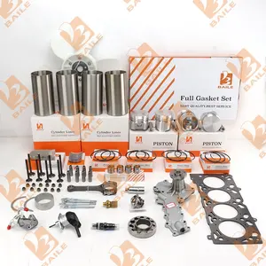 Kit de reconstrucción de motor Revestimiento de anillo de pistón para Kubota V2202 Carretilla elevadora Piezas de motor diésel Kit completo V2202 Kit de reconstrucción de reacondicionamiento