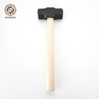 Marteau de traîneau octogonal 1LB/2LB/3LB avec manche en bois, tête en acier forgé pour la démolition et la construction