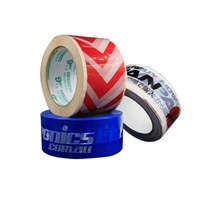 Logo personnalisé d'usine imprimé clair fragile en plastique OPP ruban d'emballage rouleau jumbo de marque Bopp emballage papier adhésif et film