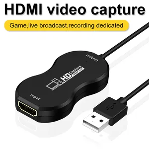 Tarjeta de captura de vídeo USB 2,0, 1080P, compatible con entrada 4K, AV, HD-MI a Usb