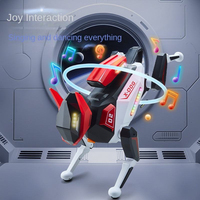 Robot chien télécommandé intelligent 2,4 GHz, jouet électronique interactif programmable avec sons et lumières pour l'éducation précoce des enfants